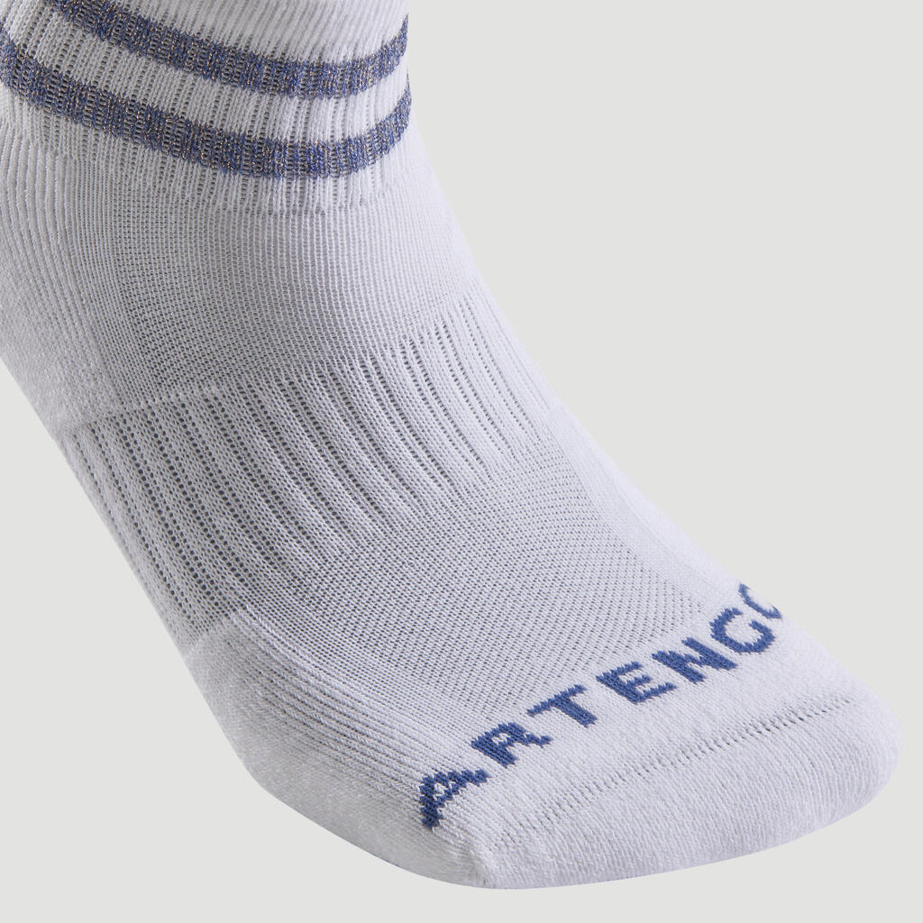 Tennissocken Mid 3er-Pack - RS 500 weiss/glänzend