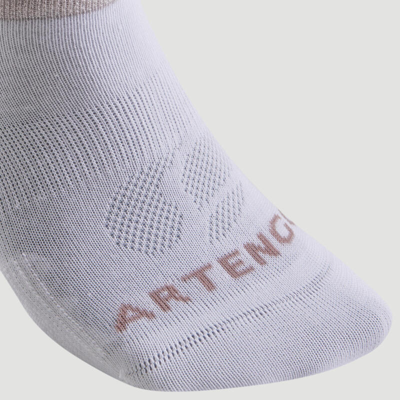 Calcetines cortos de tenis Pack de 3 Artengo RS 160 blanco