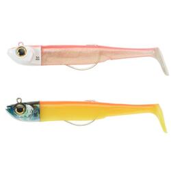 COMBO leurres souples shad lançon EELO 200 48gr FLUO