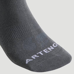 CHAUSSETTES DE SPORT MI-HAUTES ARTENGO RS 160 KAKI KAKI NOIR LOT DE 3