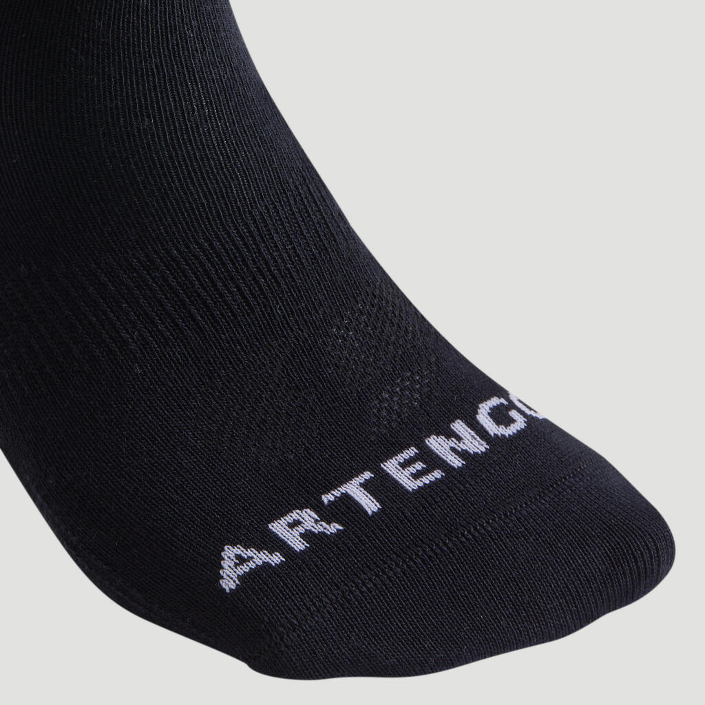 Chaussettes de sport mi-hautes artengo rs 160 kaki kaki noir lot de 3