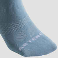 Mid Sports Socks RS 160 Tri-Pack - Blue/Grey/Green Logo