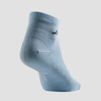 Mid Sports Socks RS 160 Tri-Pack - Blue/Grey/Green Logo