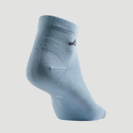 Chaussettes de Sport Mi-Hautes RS 160 Lot de 3 - Bleu/Gris/Vert Logo