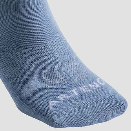 Mid Sports Socks RS 160 Tri-Pack - Blue/Grey/Green Logo