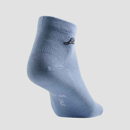 Mid Sports Socks RS 160 Tri-Pack - Blue/Grey/Green Logo