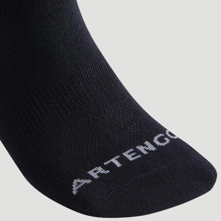 CHAUSSETTES DE SPORT MI-HAUTES ARTENGO RS 160 NOIR LOT DE 3