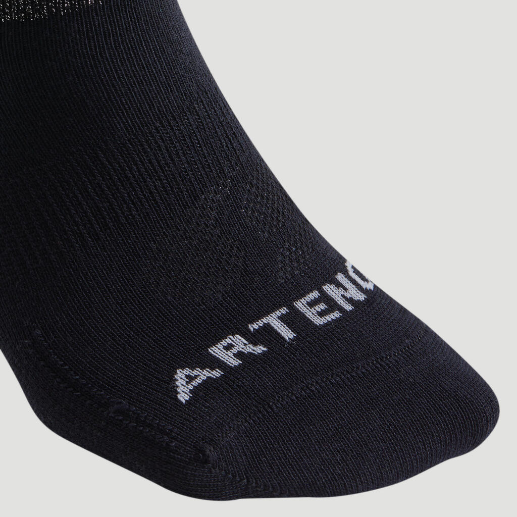 CHAUSSETTES DE SPORT BASSES ARTENGO RS 160 ABRICOT ROSE MARINE LOT DE 3