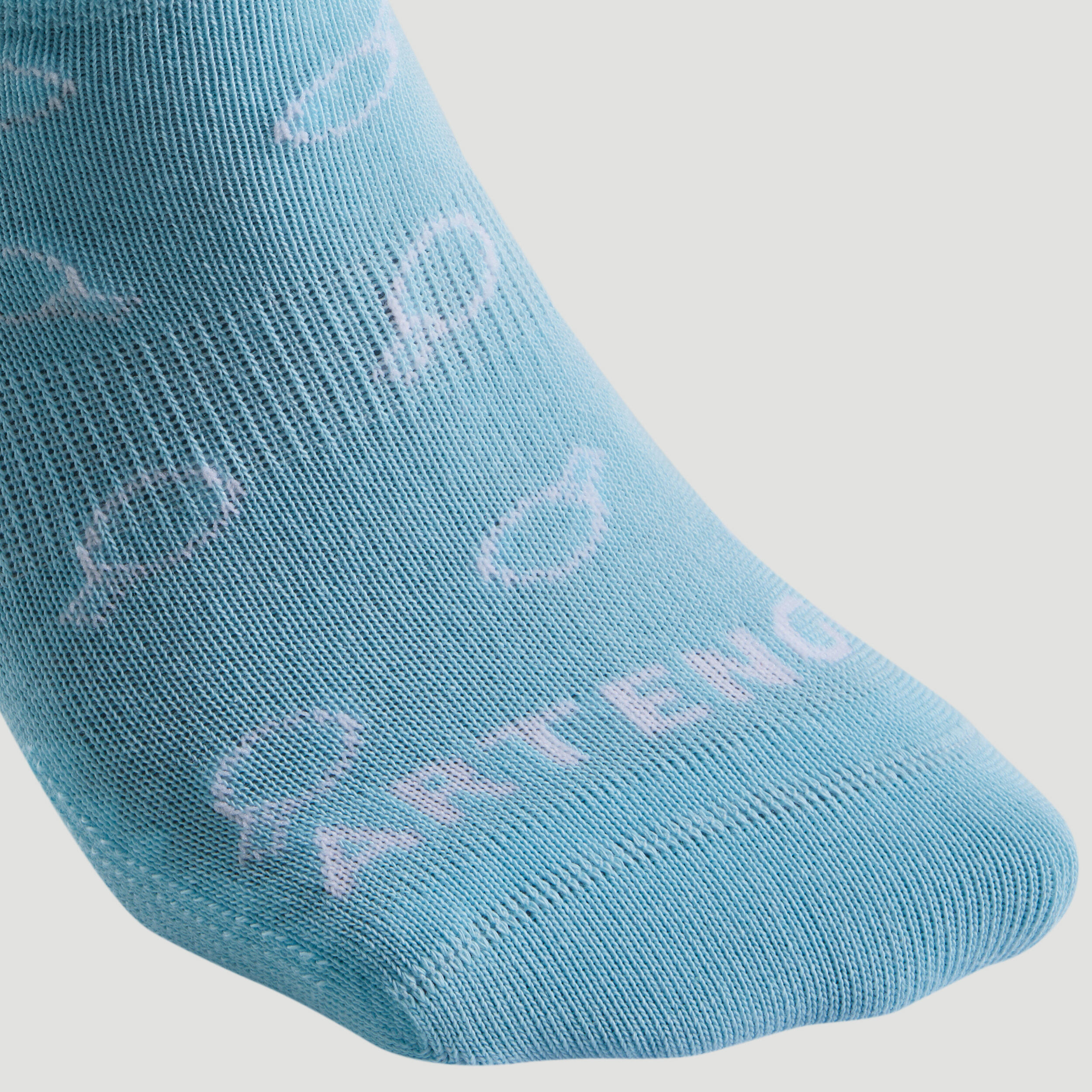 CHAUSSETTES DE SPORT BASSES ARTENGO RS 160 CIEL BLEU ROSE DEPAREILLE LOT DE 3 17/23