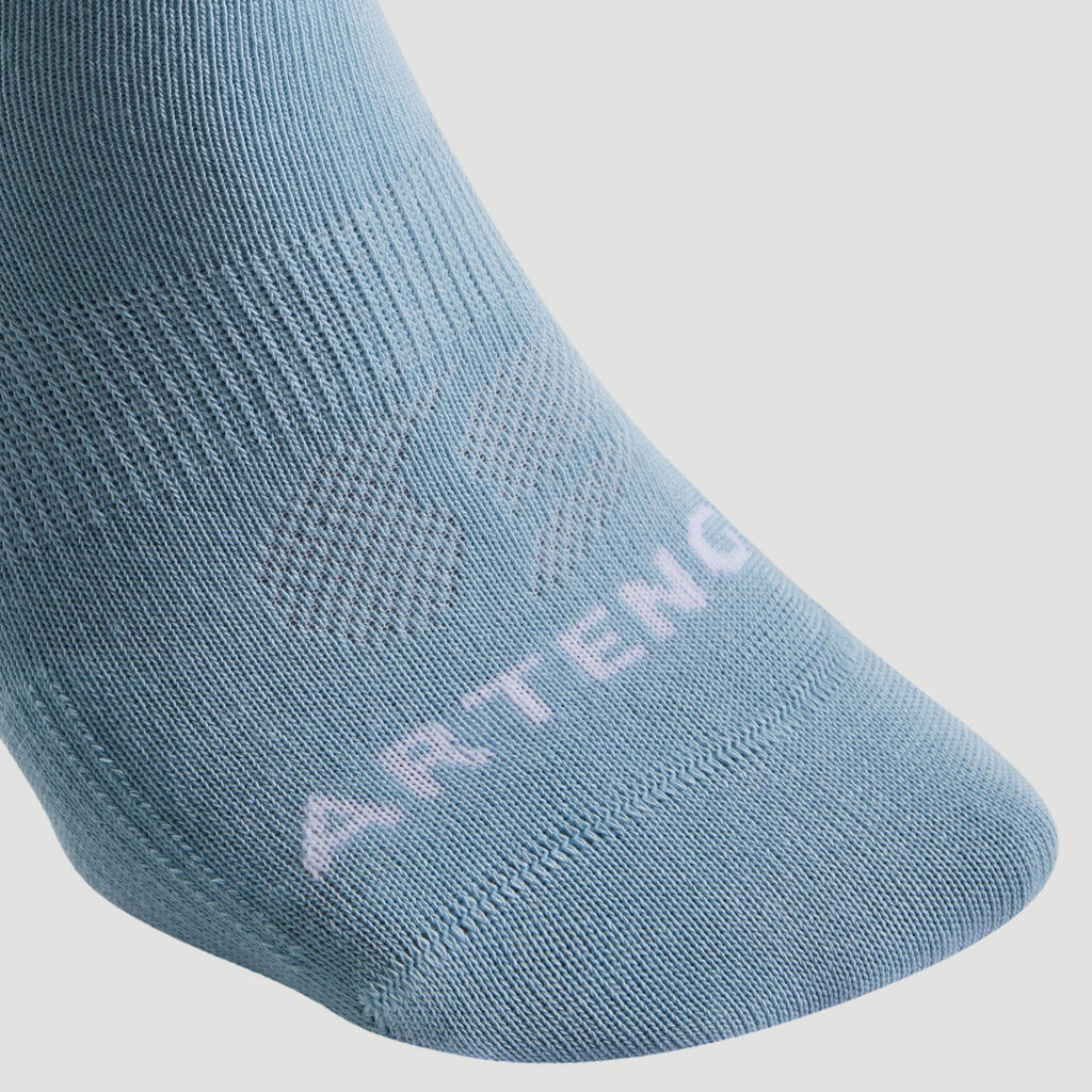 CHAUSSETTES DE SPORT BASSES ARTENGO RS 160 ROSE BLANC BLEU CHINE LOT DE 3