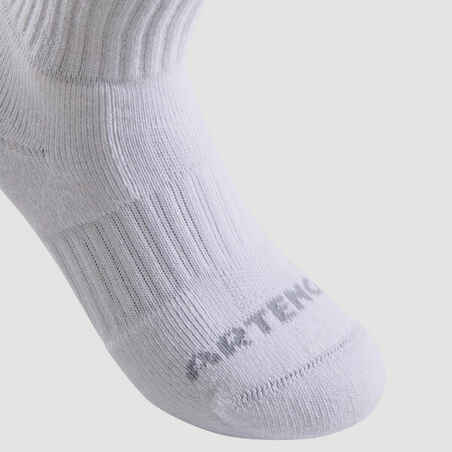 Kids' Low Tennis Socks Tri-Pack RS 160 - Bright White