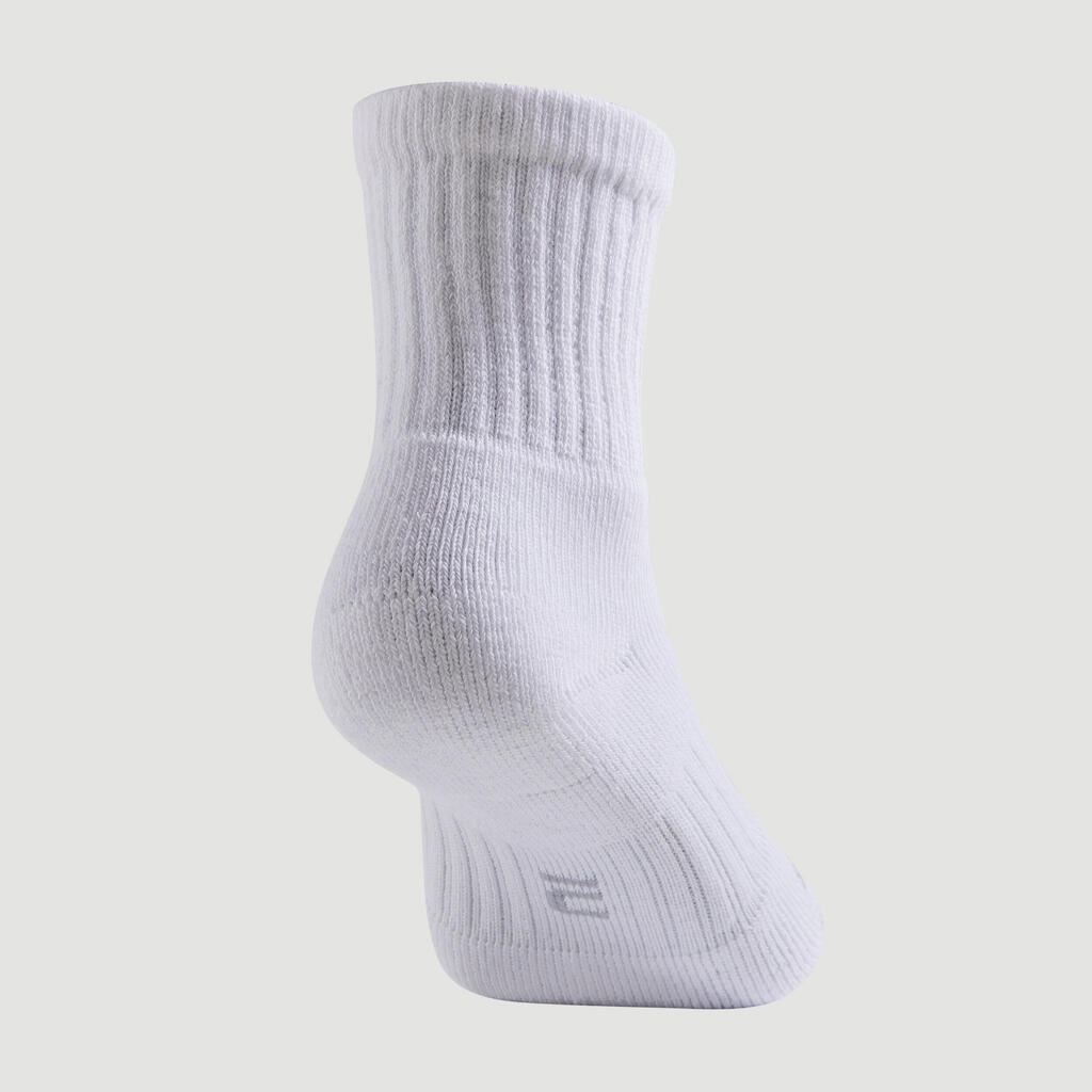 Kids' Low Tennis Socks RS 160 Tri-Pack - Green/Purple