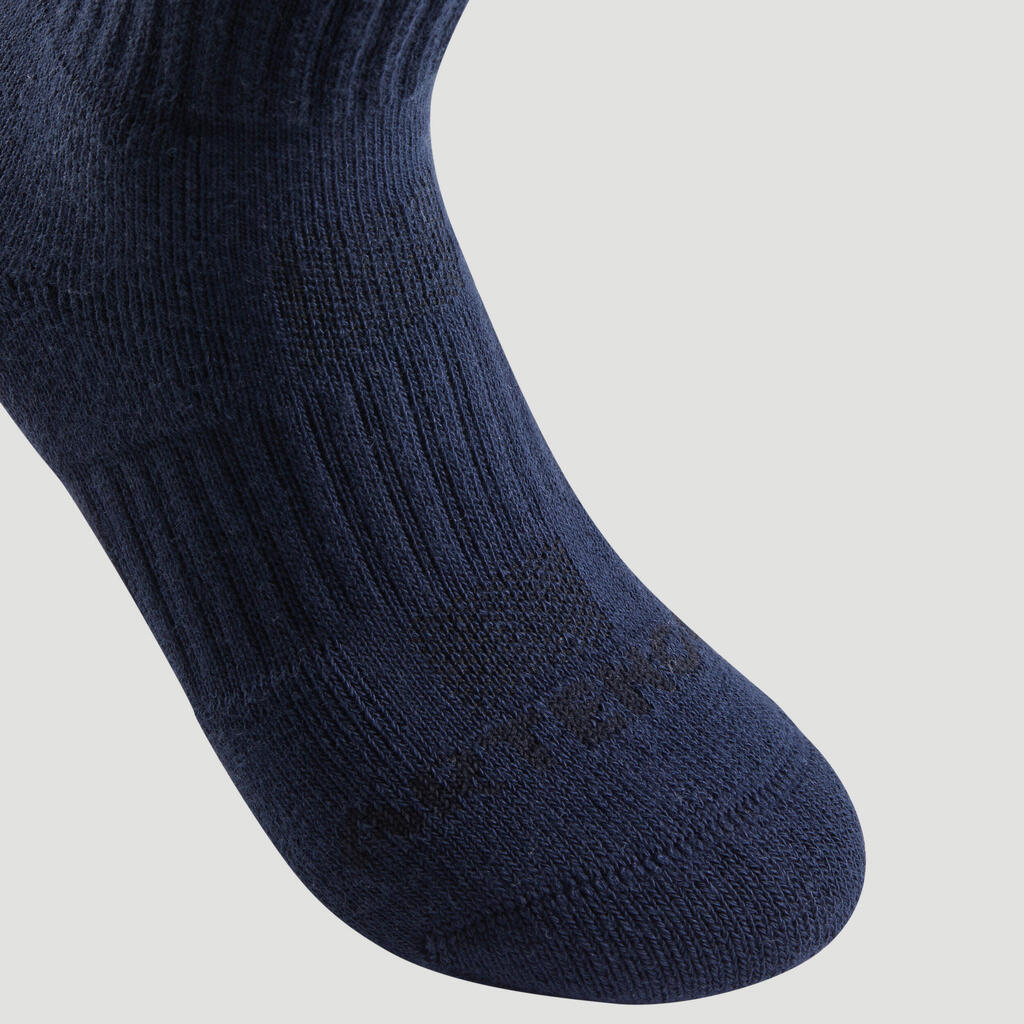 Kids' Low Tennis Socks RS 160 Tri-Pack - Green/Purple