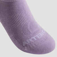 Kids' Low Tennis Socks Tri-Pack RS 160 - Blue/Green/Purple