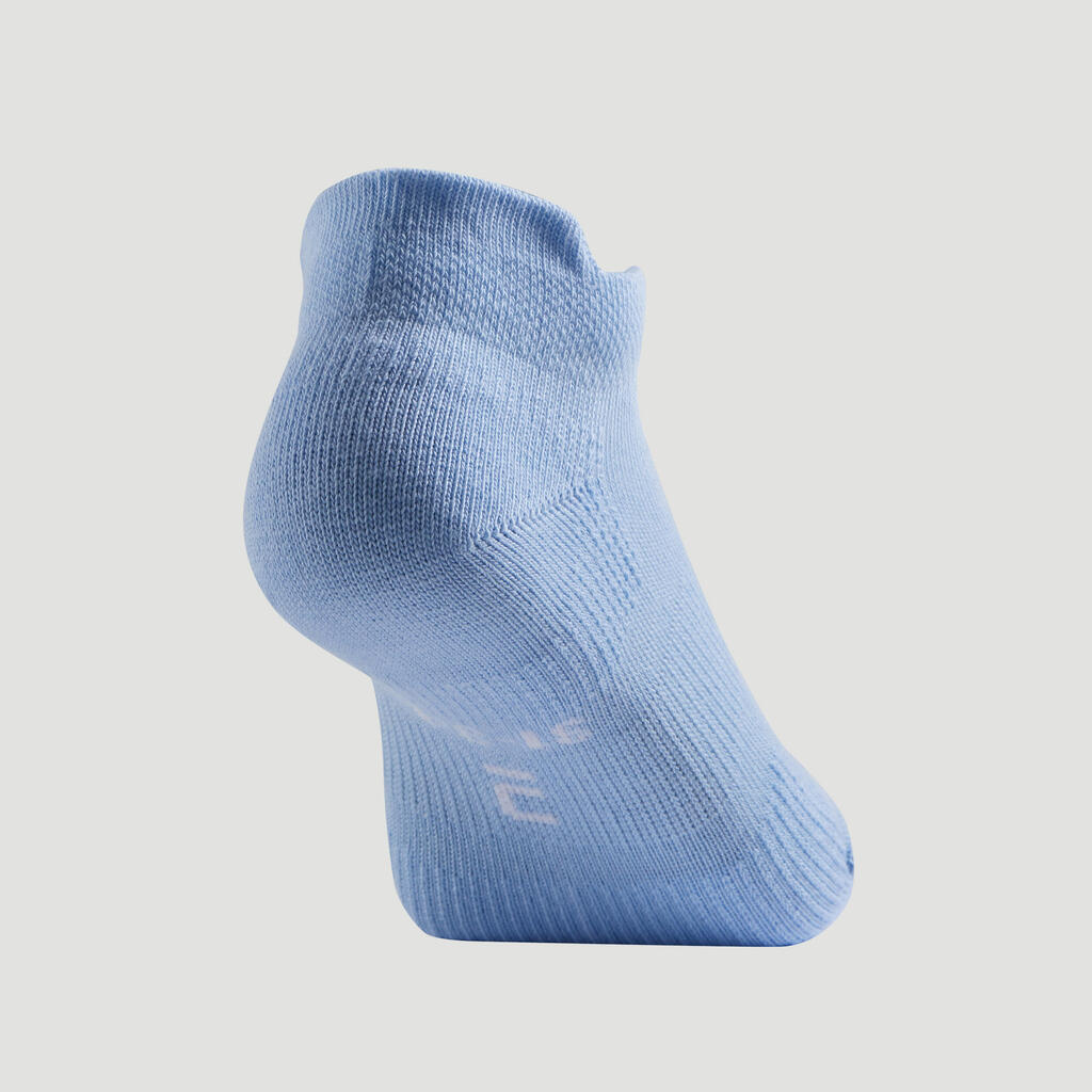 Kids' Low Tennis Socks RS 160 Tri-Pack - Green/Purple