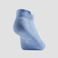 Kids' Low Tennis Socks Tri-Pack RS 160 - Blue/Green/Purple