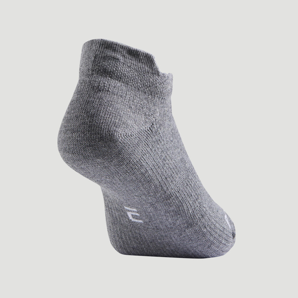 Kids' Low Sports Socks Tri-Pack RS 160 - Grey/Peach/Pink