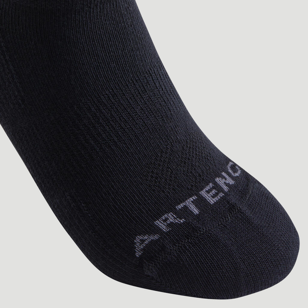 Kids' Low Tennis Socks RS 160 Tri-Pack - Green/Purple