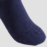 Kids' Low Sports Socks Tri-Pack RS 160 - White/Navy