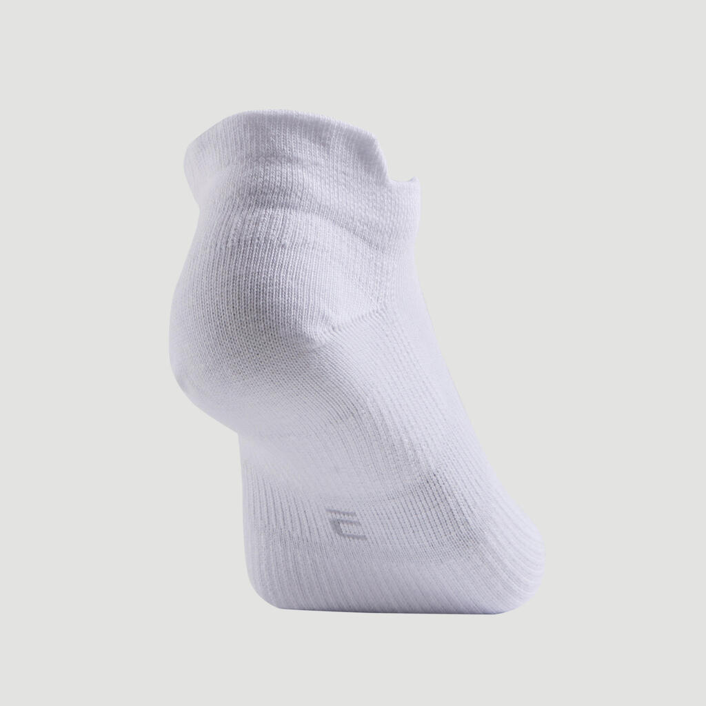CHAUSSETTES DE SPORT ENFANT BASSES ARTENGO RS 160 BLANC LOGO COEUR LOT DE 3 @