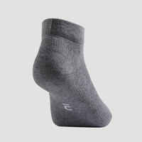 Kids' Mid Sports Socks Tri-Pack RS 160 - Black/Grey