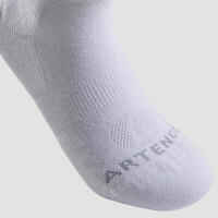 Kids' Mid Sports Socks Tri-Pack RS 160 - White/Navy