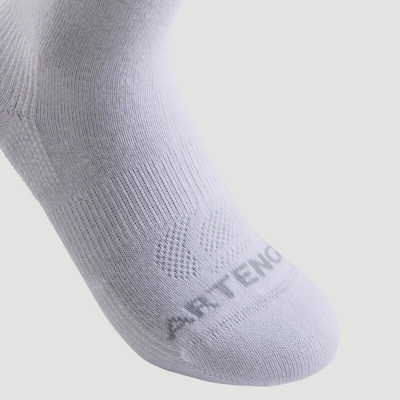 CHAUSSETTES DE TENNIS HAUTES ARTENGO RS 500 BLANC RETRO LOT DE 3 pour les  clubs et collectivités