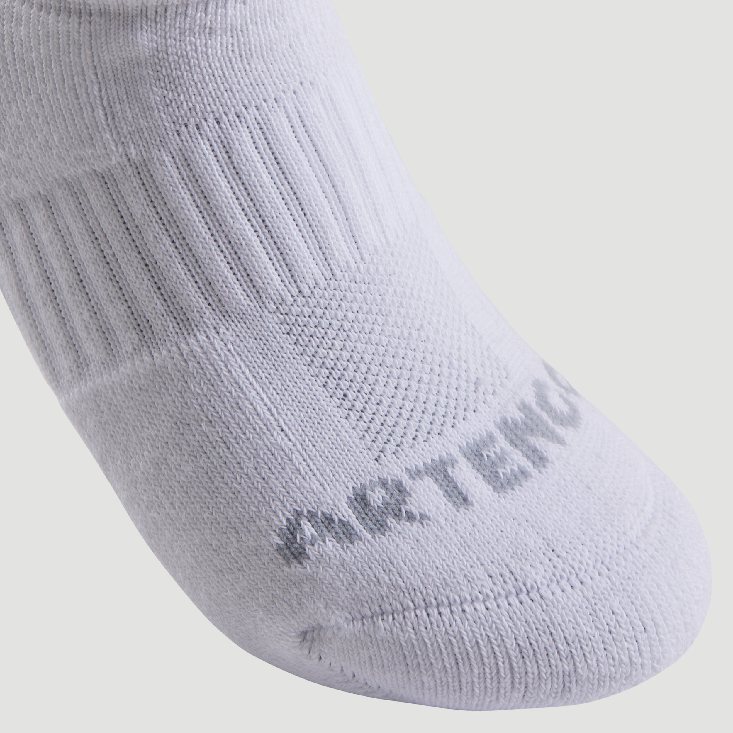 Calcetines cortos de Tenis Niños Pack de 3 Artengo RS 500 blanco negro 3/4
