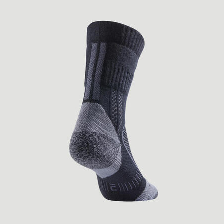 CHAUSSETTES DE SPORT HAUTES RS 900 NOIR GRIS LOT DE 3