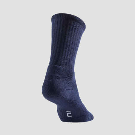 High Tennis Socks RS 500 Tri-Pack - Navy