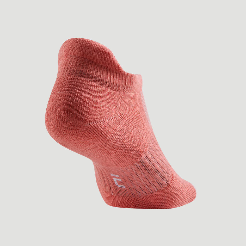Športové ponožky RS 500 nízke ružové, modré, biele 3 páry
