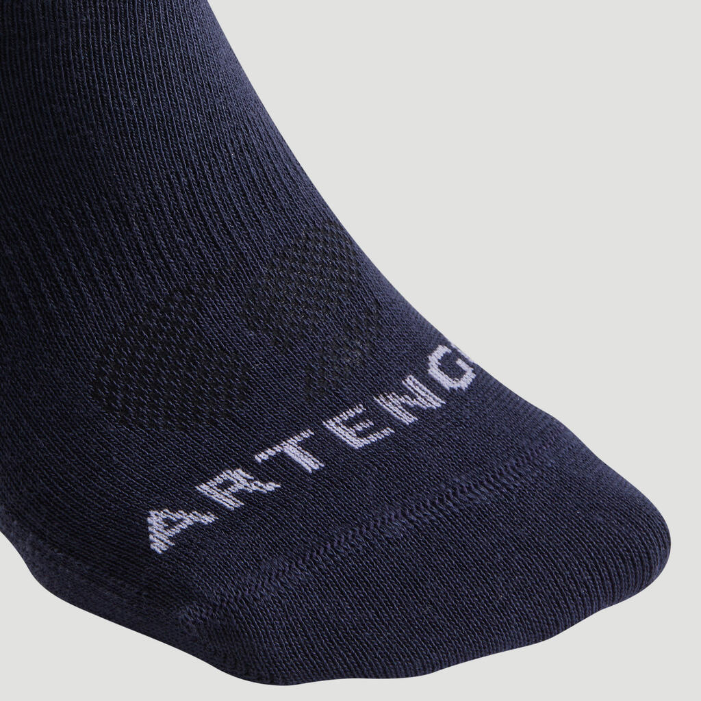 CHAUSSETTES DE SPORT BASSES ARTENGO RS 160 ROSE BLANC BLEU CHINE LOT DE 3