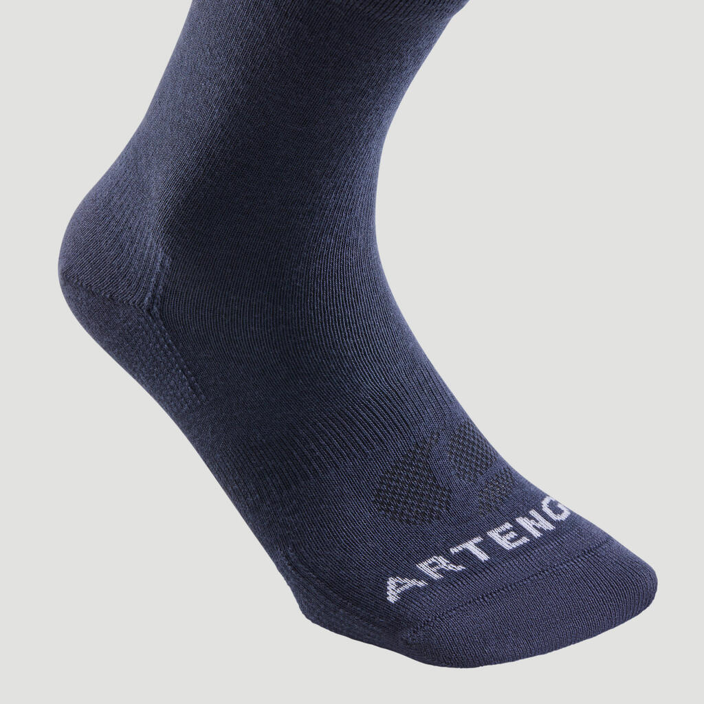 CHAUSSETTES DE SPORT HAUTES RS 160 MARINE LOT DE 3