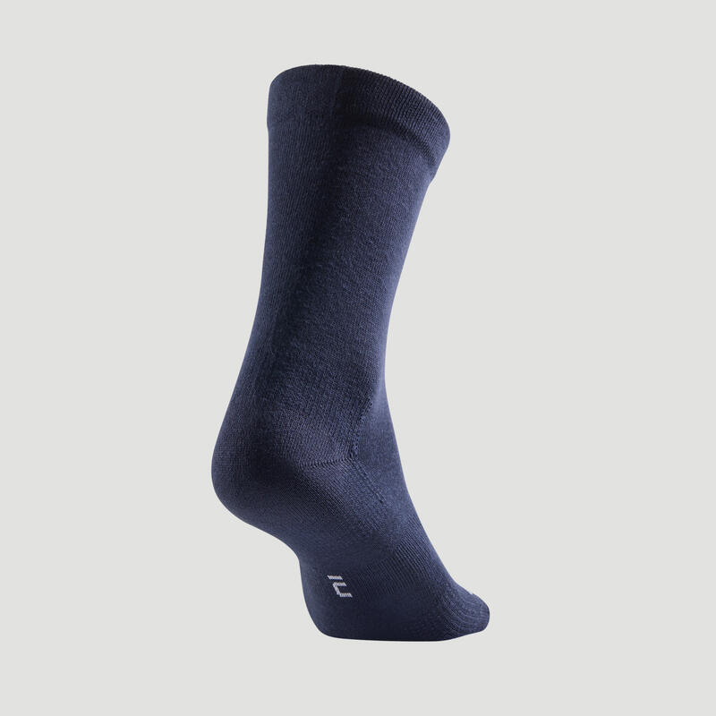 CHAUSSETTES DE SPORT HAUTES RS 160 MARINE LOT DE 3