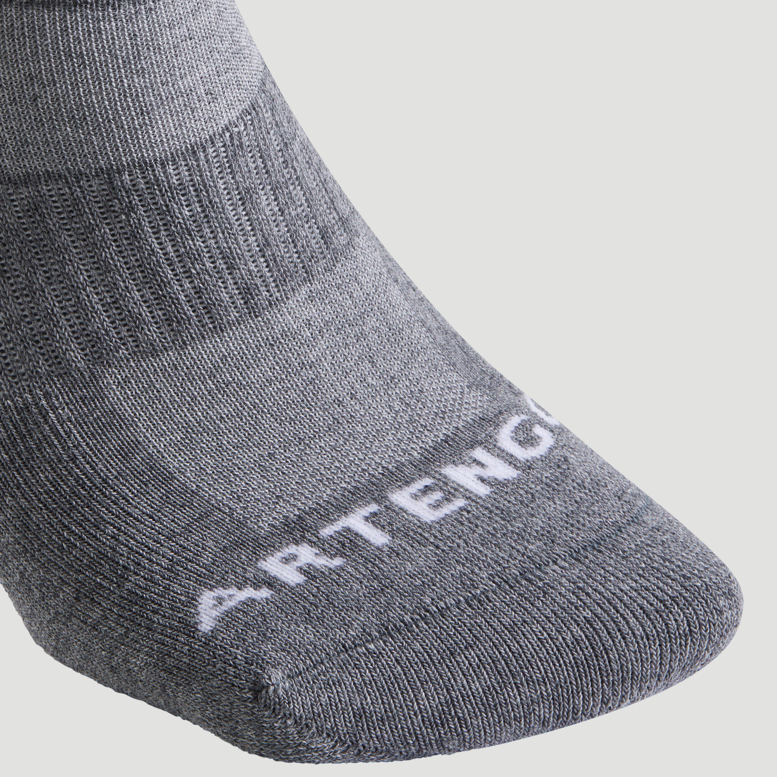 Mid-High Tennis Socks Tri-Pack RS 500 - Grey -  5