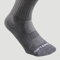 CHAUSSETTES DE TENNIS HAUTES ARTENGO RS 500 GRIS LOT DE 3