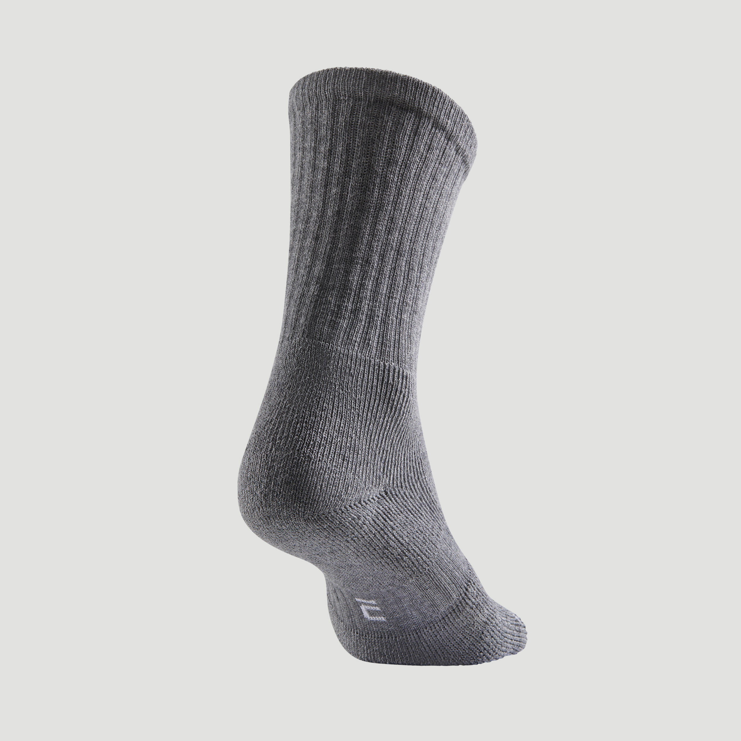 High Tennis Socks RS 500 Tri-Pack - Grey 5/6
