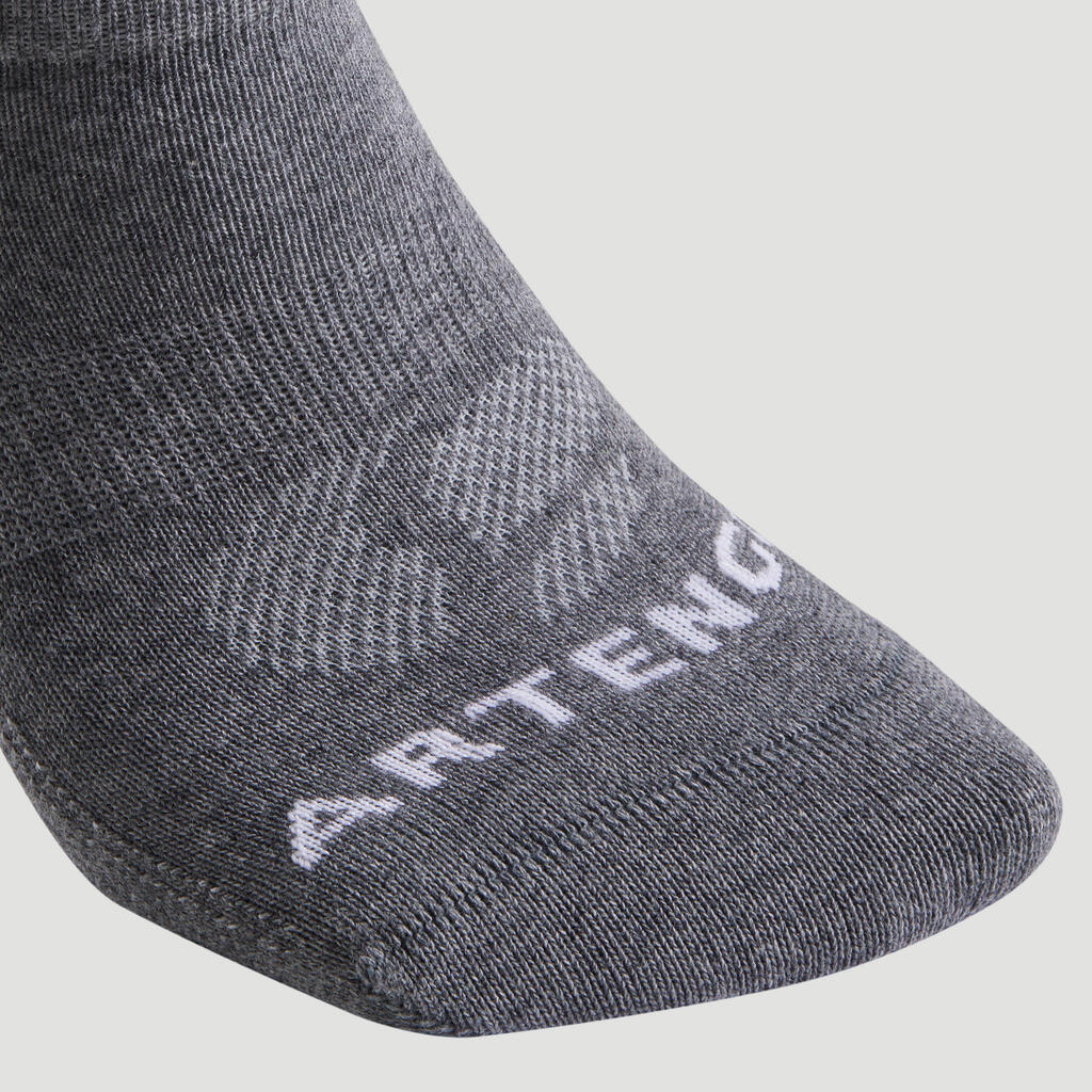 CHAUSSETTES DE SPORT BASSES ARTENGO RS 160 NOIR BRILLANT LOT DE 3