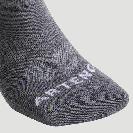 CHAUSSETTES DE SPORT BASSES ARTENGO RS 160 GRIS LOT DE 3