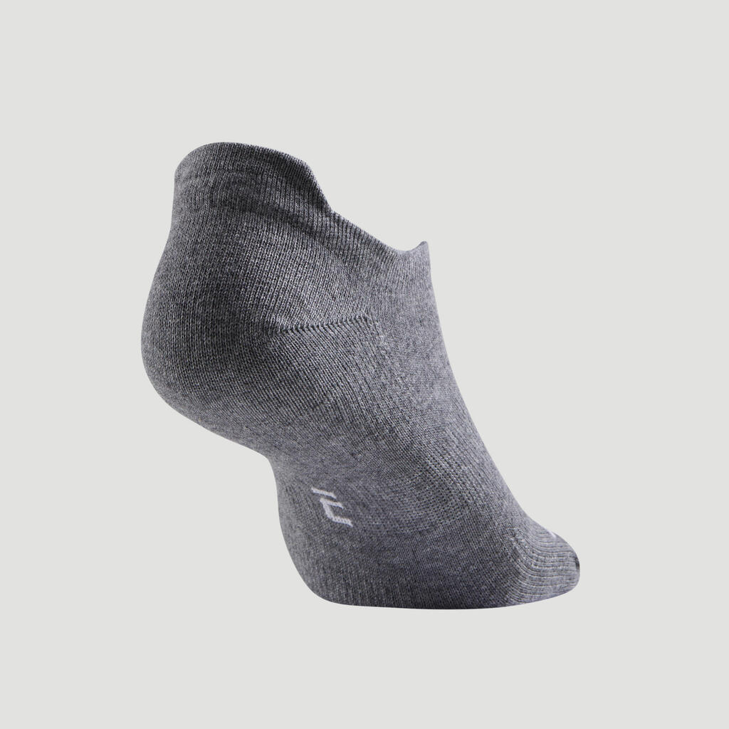 CHAUSSETTES DE SPORT BASSES ARTENGO RS 160 NOIR BRILLANT LOT DE 3