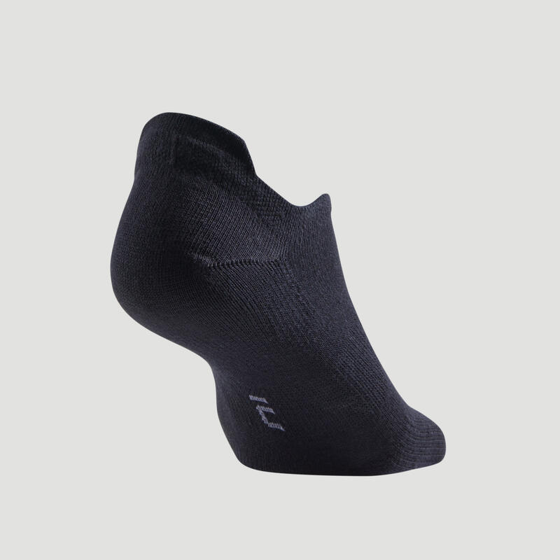Calcetines cortos de tenis Pack de 3 Artengo RS 160 negro