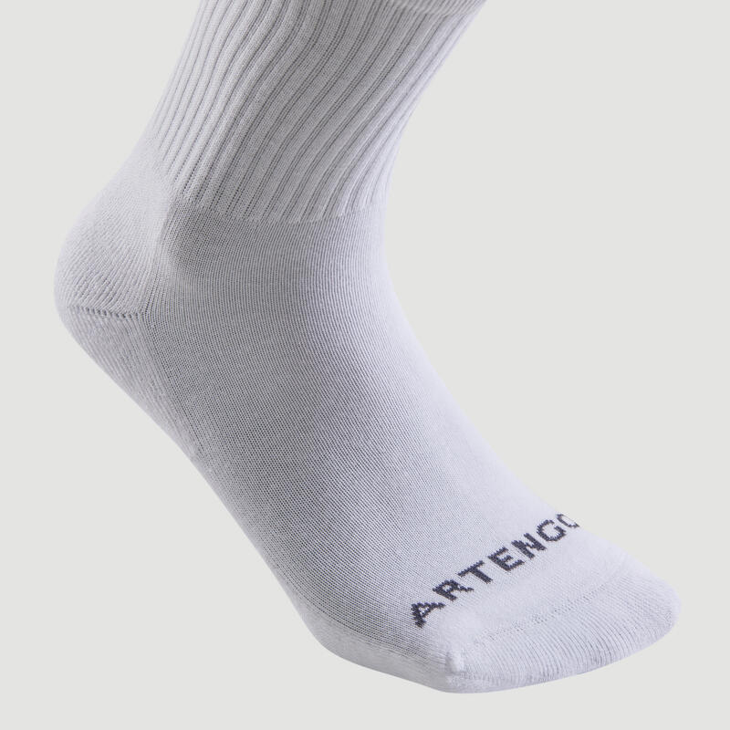 Chaussettes de sport hautes rs 100 blanc lot de 3