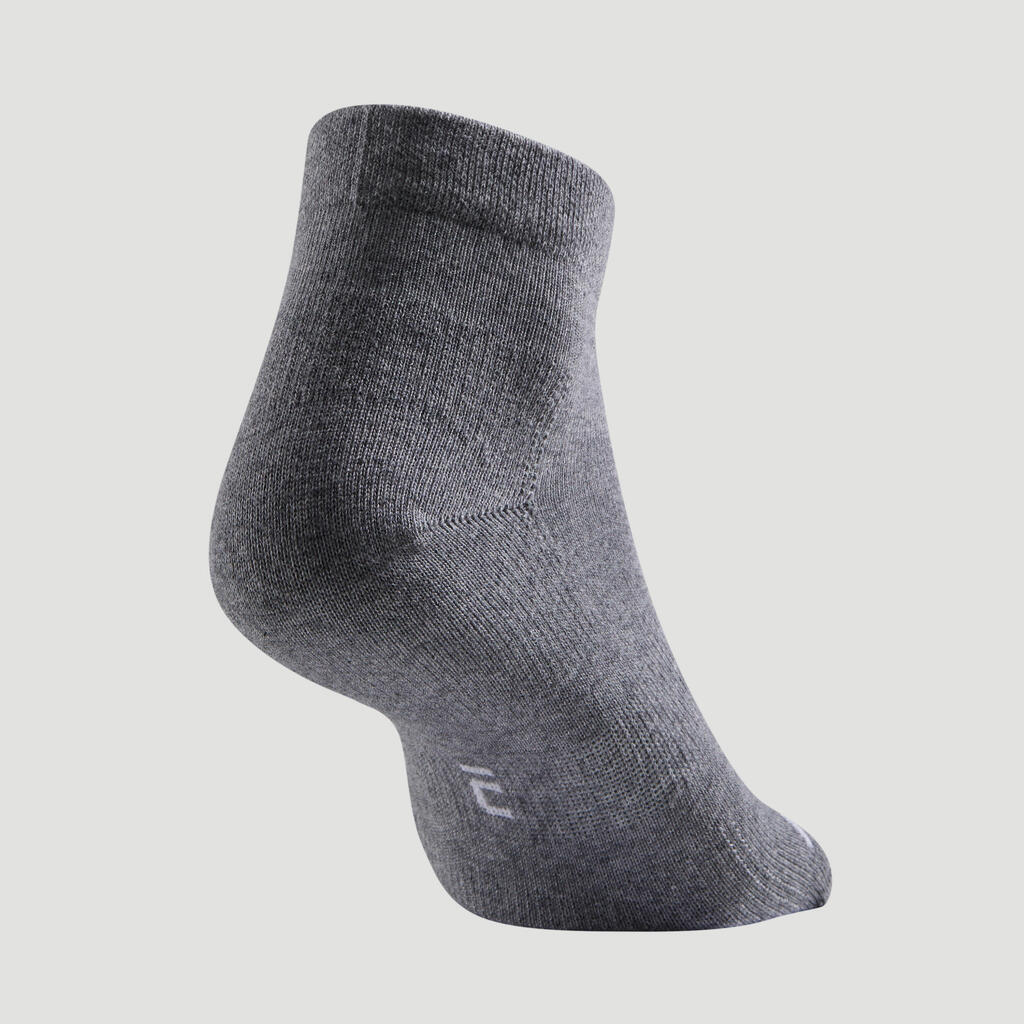 CALCETINES DEPORTIVOS - MEDIA CAÑA - ARTENGO RS 160 - GRIS OSCURO - PQT. DE 3 PARES 