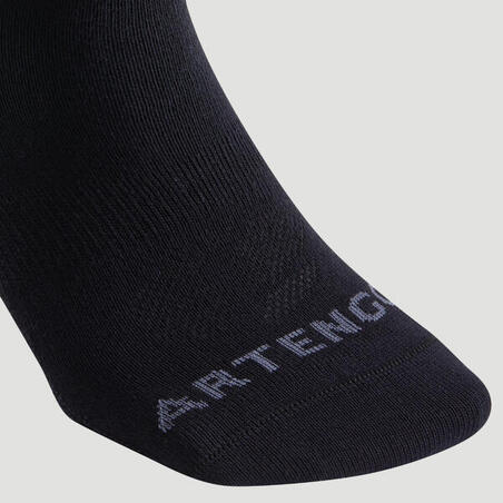 CHAUSSETTES DE SPORT MI-HAUTES ARTENGO RS 160 NOIR LOT DE 3