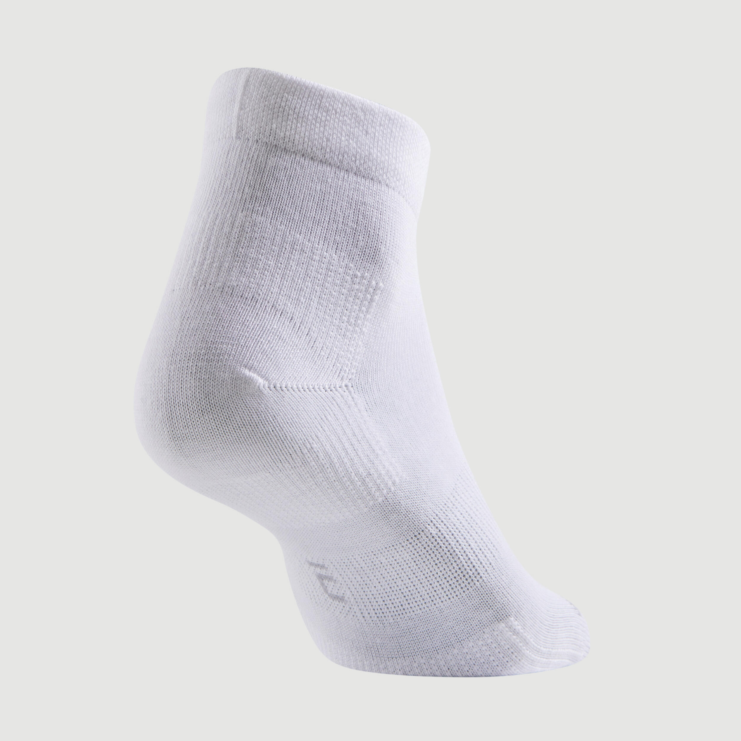 CHAUSSETTES DE SPORT MI HAUTES ARTENGO RS 160 BLANCHES LOT DE 3