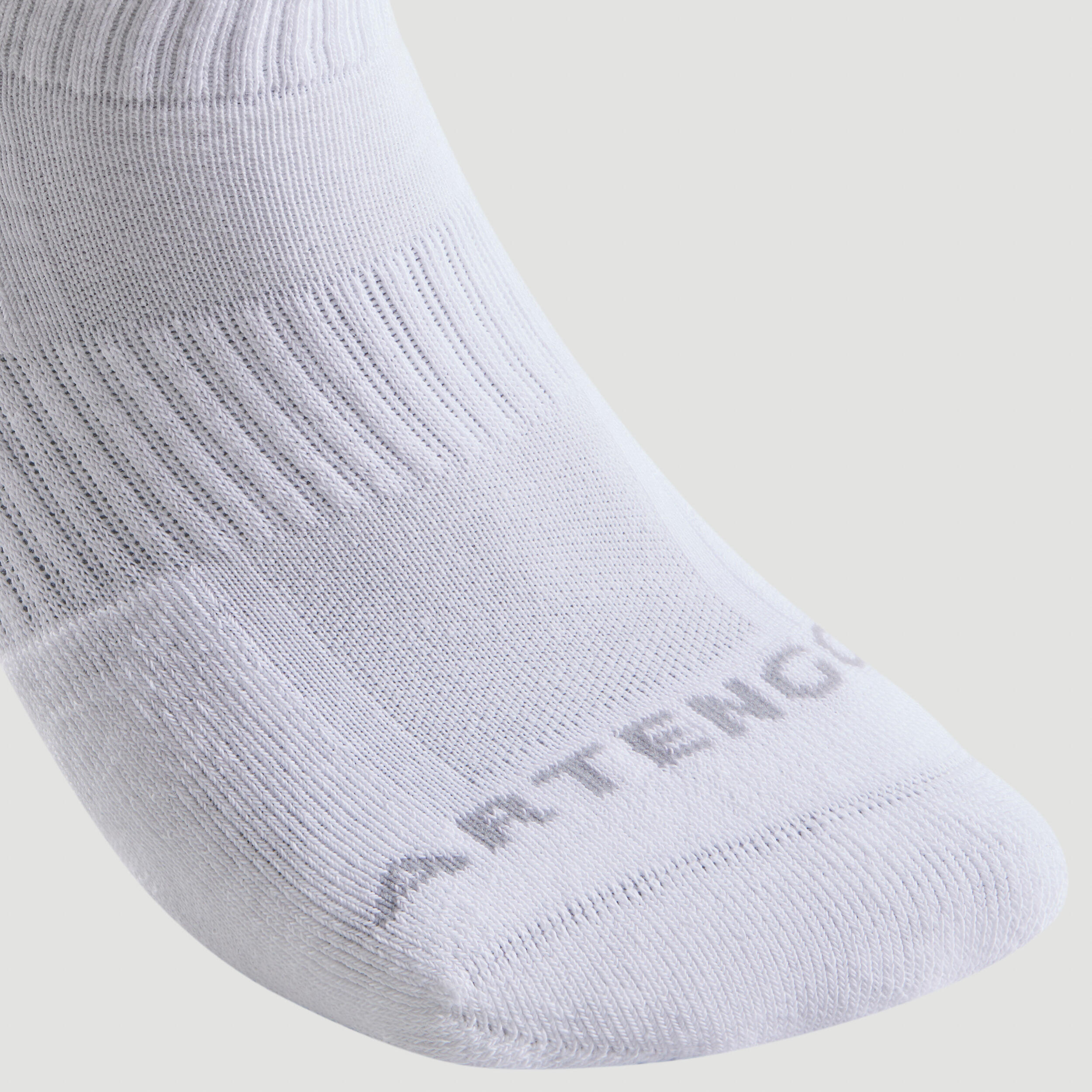 CHAUSSETTES DE SPORT MI HAUTES ARTENGO RS 500 BLANC LOT DE 3