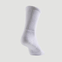 High Tennis Socks RS 500 Tri-Pack - White