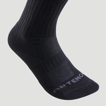 Crne visoke čarape za tenis RS 500 (3 para)