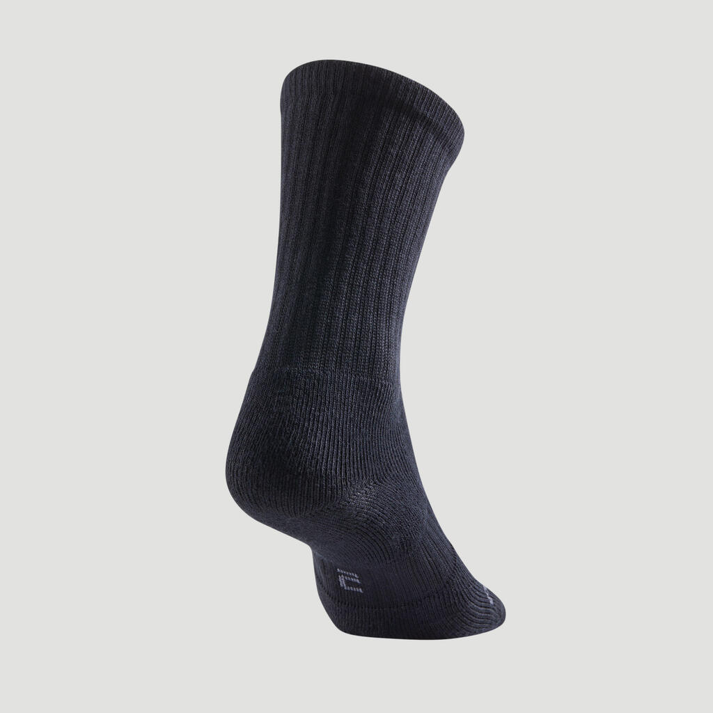 CHAUSSETTES DE TENNIS HAUTES ARTENGO RS 500 GRIS LOT DE 3