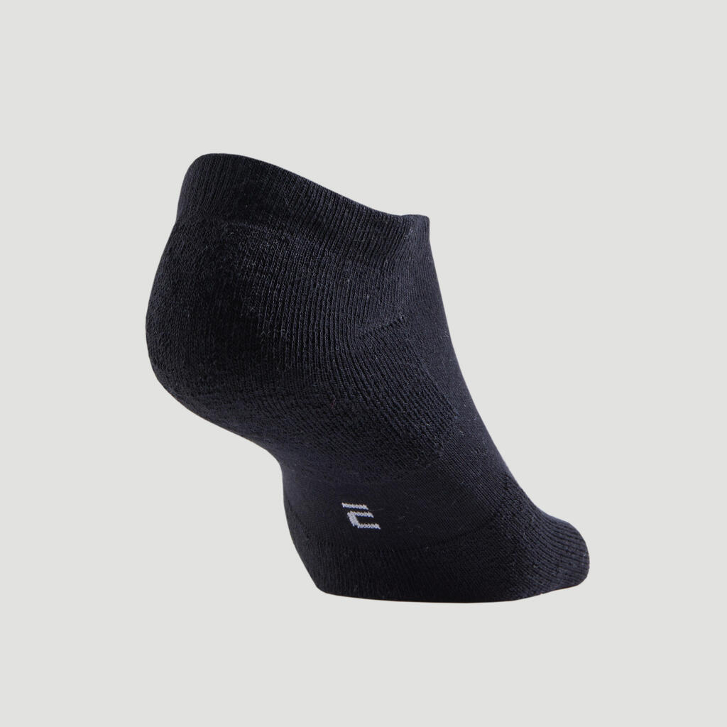 CHAUSSETTES DE TENNIS BASSES RS 100 NOIR LOT DE 3